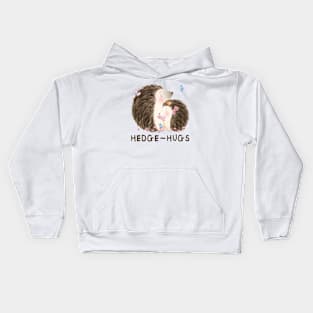 Hedge-hugs. Funny hedgehog Kids Hoodie